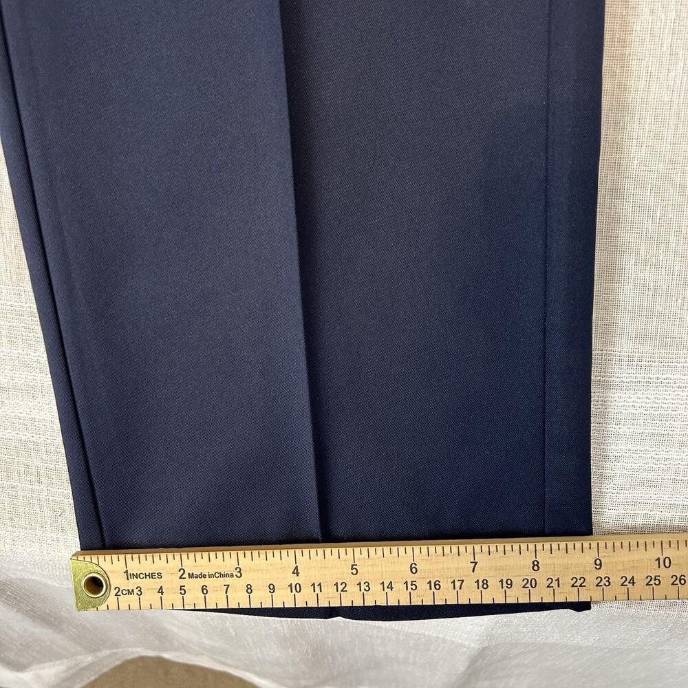 IZOD Men's Golf Pants Sz 34x34 Navy Blue Flex Waist Flat Front Performance Pants - Picture 6 of 8